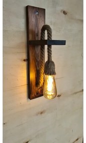 Lampada da parete AHSAP 1xE27/40W/230V Pino/Noce