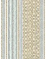 Josephine Munsey Carta da parati Rita Stripe - Lemon and Light Blue