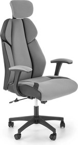 Sedia da ufficio Chrono in grigio/nero - L128 cm