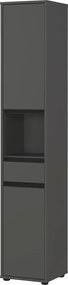 Mobile bagno alto e stretto color antracite 33x181 cm Lemont - Germania