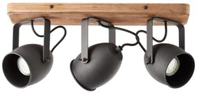 Brilliant - Faretto CROWTON 3xGU10/6W/230V, finitura pino