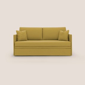 Tortona Divano duplex con doppio letto in tessuto simil cotone impermeabile T13 giallo