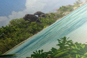 Quadro su tela – Spiaggia meravigliosa sull'isola di La Digue