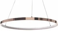 Moderna Lampada a Sospensione Illuminazione LED Integrata Anello Rotondo 50 cm Oro Rosa