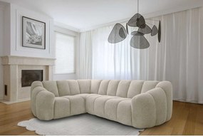 Divano angolare beige (con penisola a sinistra/a L) Shell – Miuform