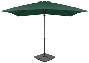 Ombrellone Da Giardino Con Base Portatile Antracite /