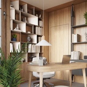 Sollux SL.1319 - Lampadario a sospensione con filo JAGA 1xE27/15W/230V diametro 30 cm bianco