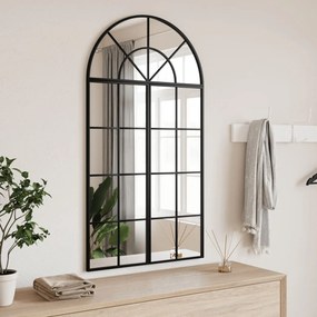 Specchio Da Parete Nero 60x110 Cm Arco İn Ferro /