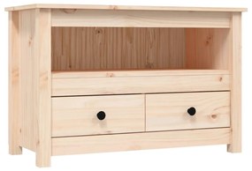 Mobile porta tv 79x35x52 cm in legno massello di pino