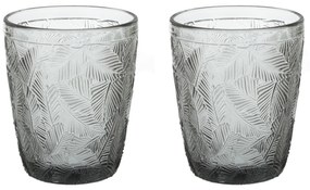 Set 2 bicchieri vetro grigio Oasi