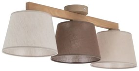 Brilagi - Plafoniera LATTE 3xE27/15W/230V pino/misto