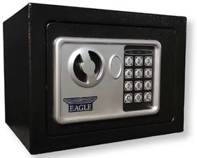Cassaforte elettromagnetica 23x14x17 cm – Codice digitale, chiavi emergenza, fissaggio incluso