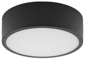 Plafoniera DANTE 1xE27/60W/230V diametro 26 cm nero