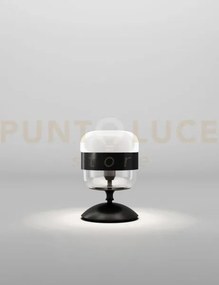 Futura lampada da tavolo p bianco nero montatura nero opaco 1 luce ...