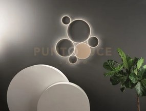 Plafoniera pois oro 4000k 5957lm 68w dimmerabile l.84cm