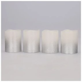 Solight 1V284 - Set da 4 candele LED in cera naturale, alimentazione 1x CR2032, luce bianco caldo