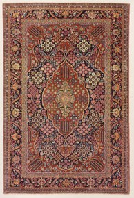 Kashan Tappeto 130x200 (Iran) Annodato A Mano