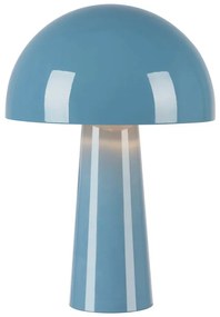 Lampada da tavolo blu con paralume in metallo (altezza totale 36 cm) Mantar – Markslöjd