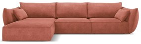Divano angolare rosso (angolo sinistro) Vanda - Mazzini Sofas