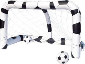 Porta gioco calcio arredo baby con due palloni gonfiabili cm. 213X122X137H