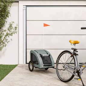 Rimorchio Da Bici Per Animali Grigio Oxford E Ferro /