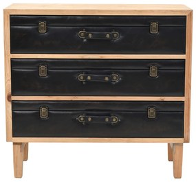 Cassettiera in legno massello di abete  80x36x75 cm