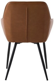 Set di sedie da pranzo marrone in imbottito con braccioli 2 pz Nolan Stripe – Unique Furniture