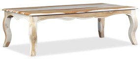Tavolino da caffè in legno massello di sheesham 110x60x35 cm