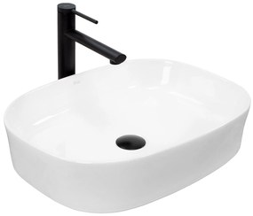 Lavabo da appoggio in ceramica Rea Angie