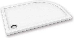 Piatto doccia 120x90 semicircolare versione destra KAM-1200 - KAMALU
