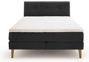 Letto boxspring antracite 180x200 cm Stockholm - Meise Möbel