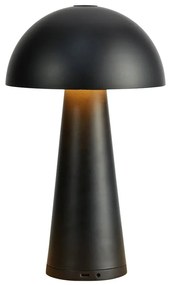 Lampada da tavolo a LED nera (altezza 26,5 cm) Fungi - Markslöjd