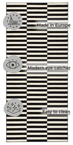 Tappeto nero/color crema 80x200 cm Gloria – Hanse Home