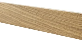 Battiscopa con passacavo Superior in legno rovere naturale Sp 12 mm x H 5 x L 240 cm, 10 pezzi / 24 m