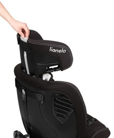 Lionelo-Seggiolino auto girevole con base BASTIAAN ONE i-Size 40-150 cm Nero Carbonio