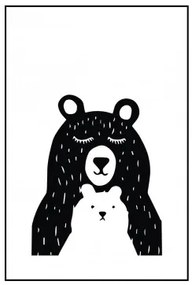 Set di 2 poster decorativi (50x70 cm) Brave Style Kids Bianco - Nero - Sklum