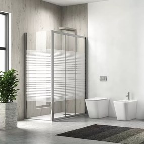 Box doccia 80x100 altezza 180 cm apertura scorrimento KP3000S - KAMALU