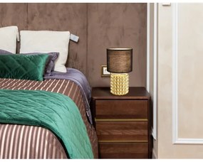 Globo 21626 - Lampada da tavolo VALENTINO 1xE14/40W/230V nero/oro