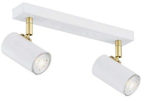 Argon 0890 - Faretto LAGOS 2xGU10/5W/230V bianco/dorato