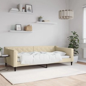Letto Da Giorno Crema 100x200 Cm İn Tessuto /