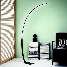 Piantana KEEP a LED con struttura in metallo Nero 97x200 cm