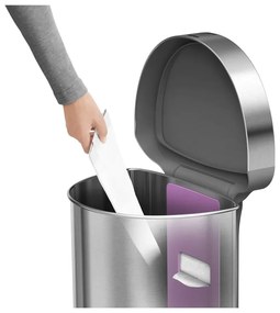 Portarifiuti touchless in acciaio inox da 45 l - simplehuman