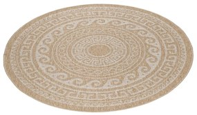 Tappeto tondo beige per esterni ø 120 cm Comilla - Ayyildiz Carpets