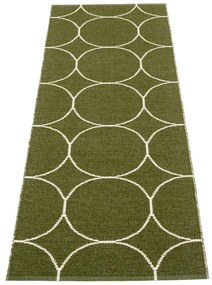 Passatoia da interno/esterno verde scuro 70x200 cm Boo Dark Olive – Pappelina