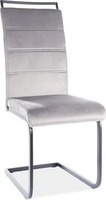 Sedia H441 grigio velluto Tap.93