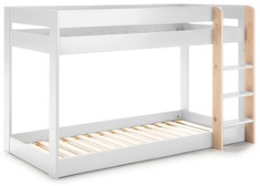 Letto a castello bianco per bambini 90x190 cm Angel - Marckeric