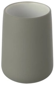 Bicchiere portaspazzolini da appoggio Sidney in ceramica grigia