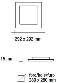 Vivida pannello led quadro bianco 24w 2105lm 4000k (ULTIMI DISPONIBILI - N°1)