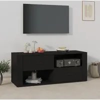 Mobile Porta TV Nero 100x35x40 cm in Legno Multistrato cod mxl 23975