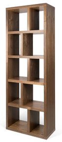 Libreria marrone effetto noce 70x198 cm Berlin - TemaHome